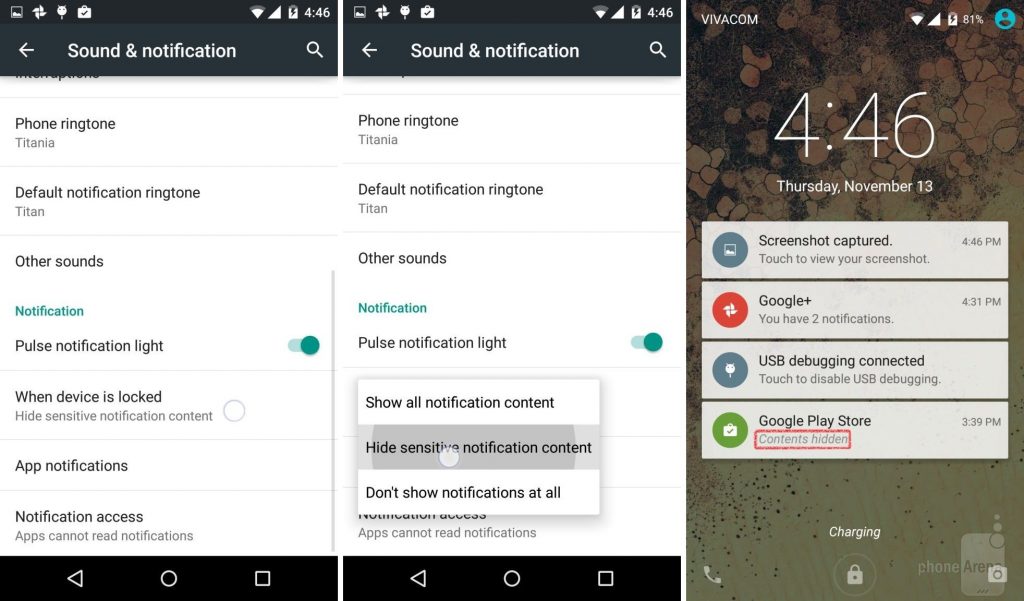 Android Lock Screen Notification