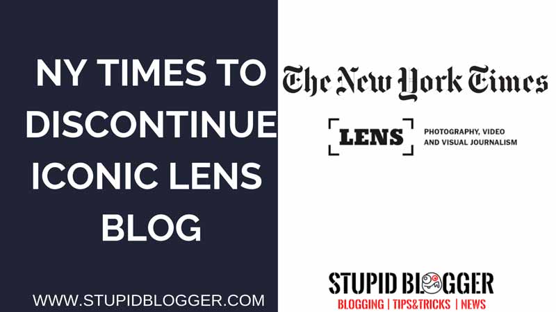 NY TIMES TO DISCONTINUE ITS PHOTOGRAPHY BLOG