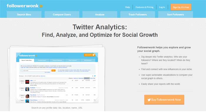 followerwonk social media marketing tool