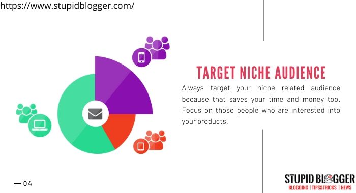 While doing online business only target niche customers