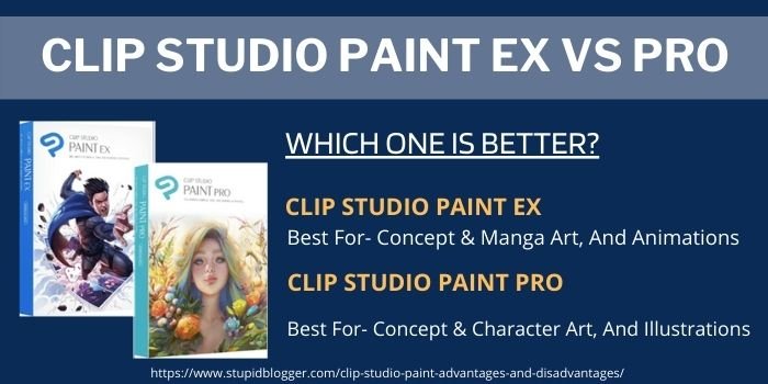 Clip studio paint ex vs pro comparison