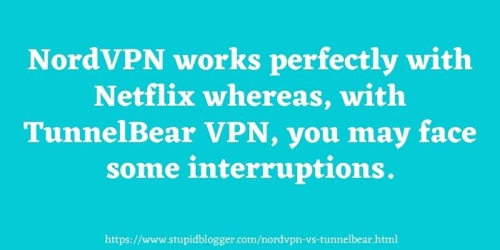 NordVPN vs Tunnelbear VPN speed