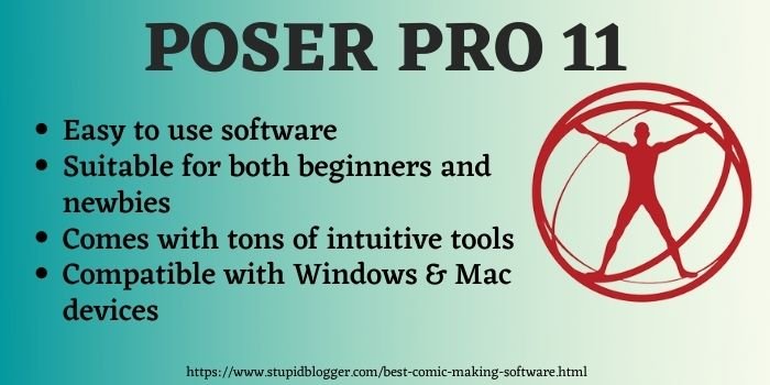 Poser Pro 11 Best comic creation software