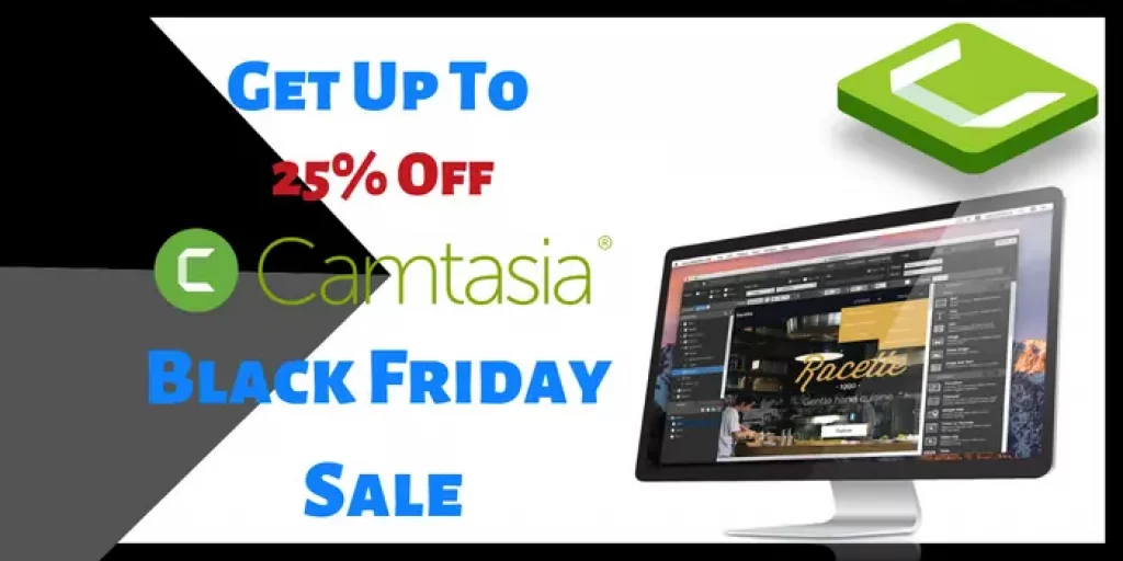 Get up to 25% off on Camtasia black friday sale