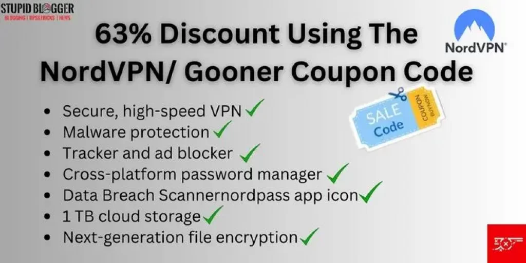 63% Discount Using The NordVPN/ Gooner Coupon Code