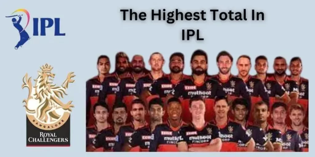 The highest Total in IPL