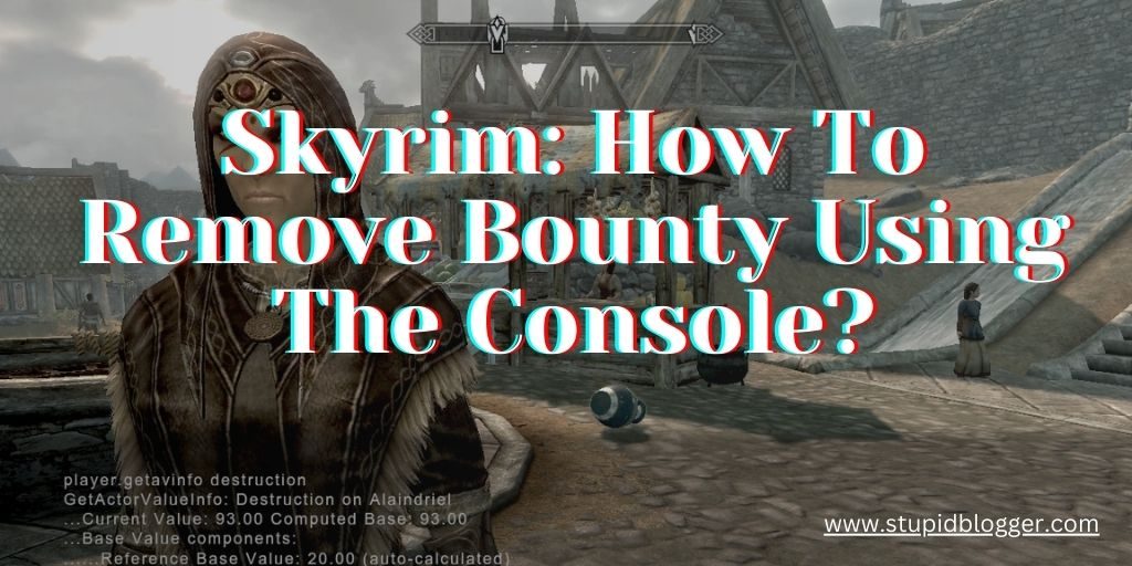 get rid of bounty skyrim by search console